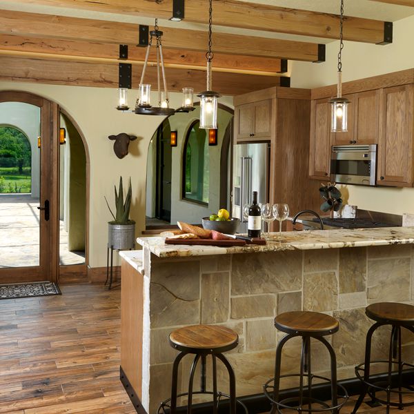 Guest Suite Kitchen At The Hacienda By Custom Home Builder Camlin Custom Homes