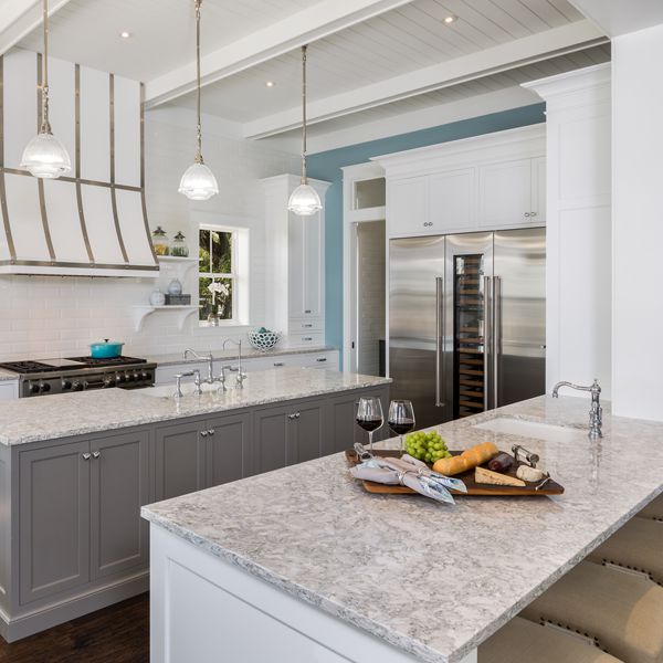 Kitchen At Riverfront Low Country By Custom Home Builder Camlin Custom Homes