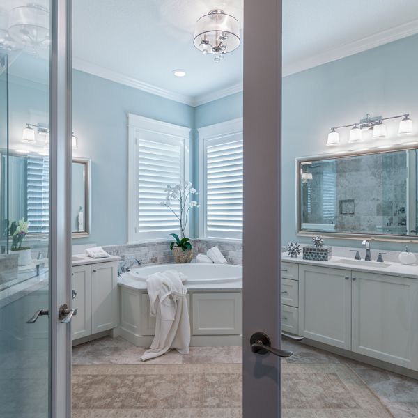 Master Bathroom At British West Indies By Custom Home Builder Camlin Custom Homes