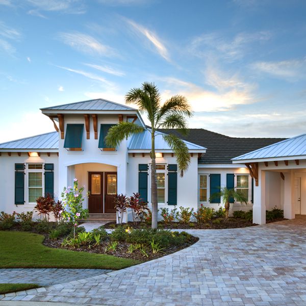 Florida Style Home At British West Indies By Custom Home Builder Camlin Custom Homes