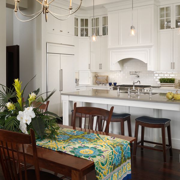 Kitchen At Key West Two Story By Custom Home Builder Camlin Custom Homes